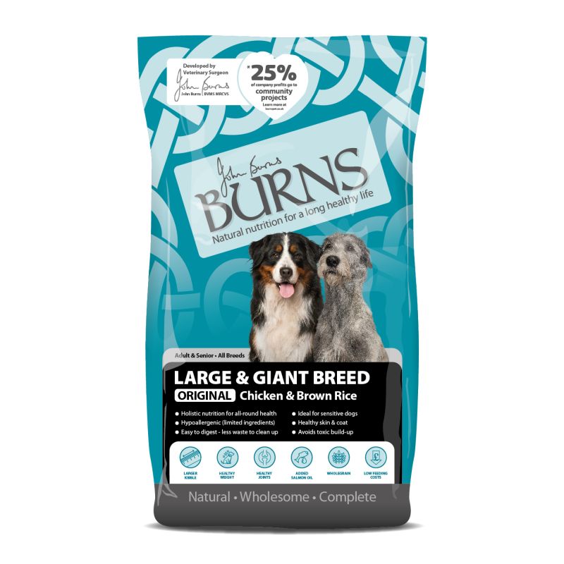 Burns Dog Food Large & Giant Chicken With Brown Rice 12kg